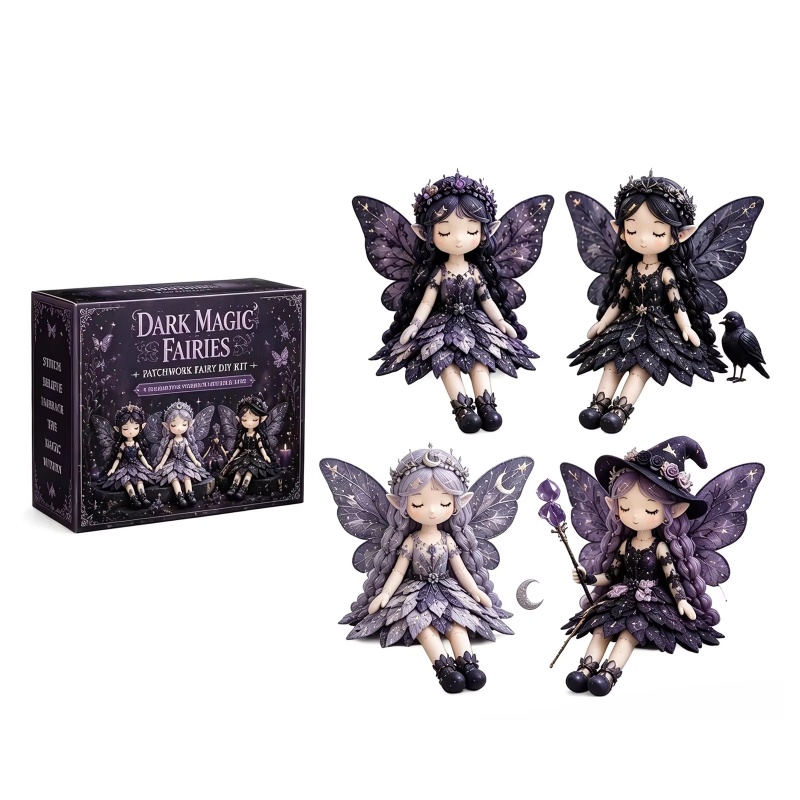 Art Craft Toys - ชุดเย็บปะติดปะต่อ Fairy Patchwork 4 ชิ้น ชุดงานฝีมือ