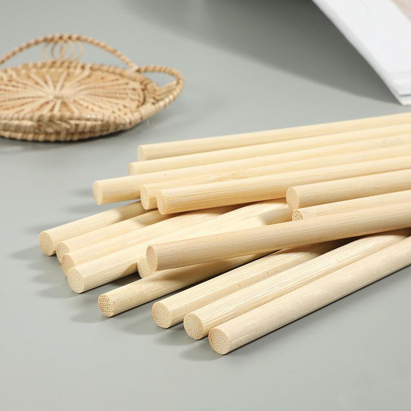 Art Craft Stick - 3-8 มม.รอบไม้ไม้ไผ่ Sticks DIY Handmade Craft