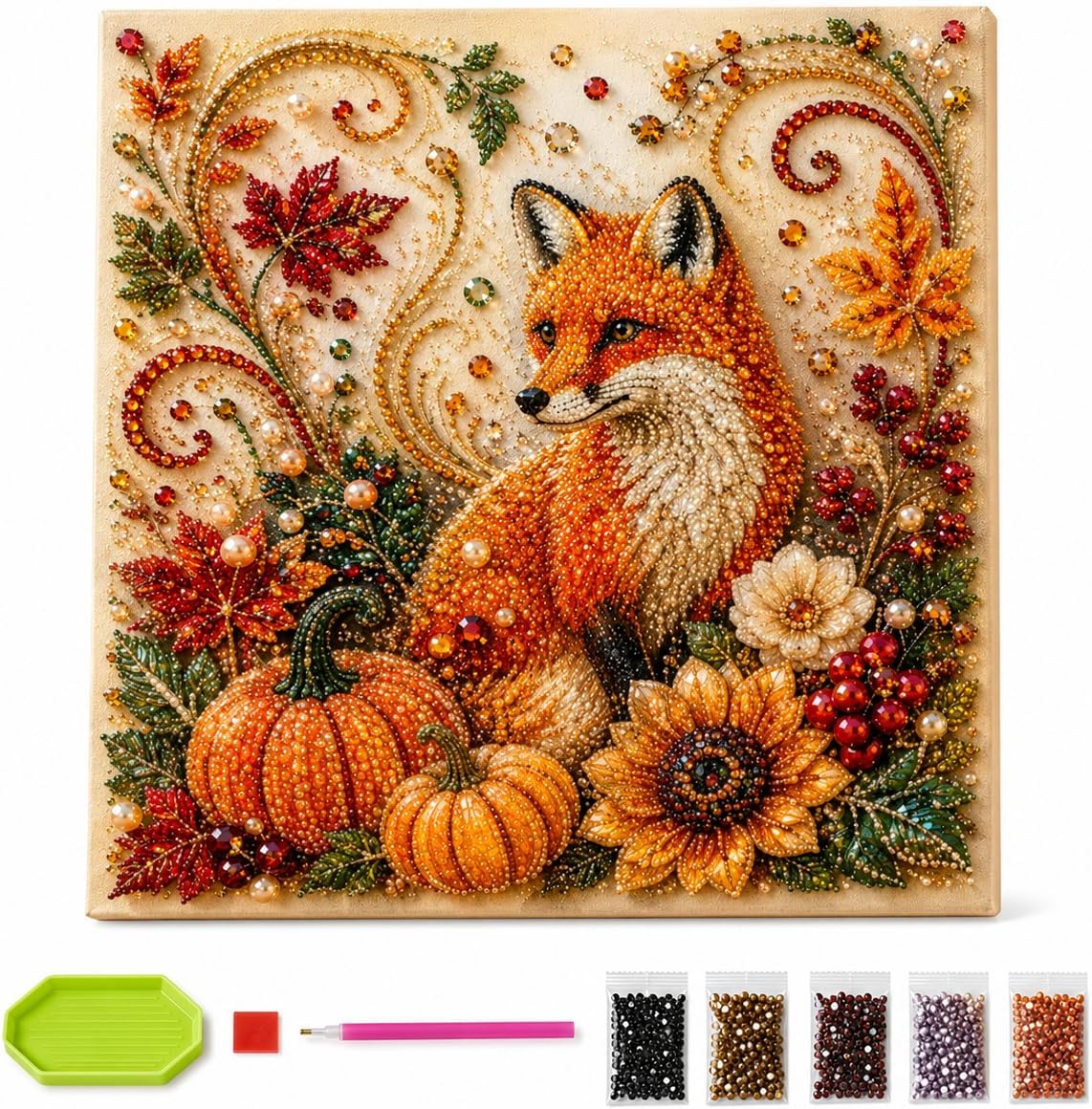 ชุดภาพวาดเพชรลายฤดูใบไม้ร่วง ช - Art Craft Adult บทวิจารณ์และราคา