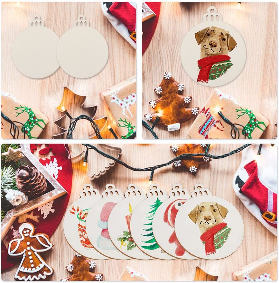 10/20/50Pcs DIY ไม้ลูกบอลคริสต - Art And Craft For Xmas บทวิจารณ์และราคา