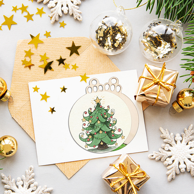 10/20/50Pcs DIY ไม้ลูกบอลคริสต - Art And Craft For Xmas บทวิจารณ์และราคา