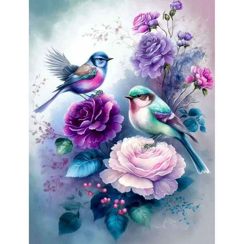 ชุดภาพเพชรลายดอกไม้และเสียงนก  - Art Craft Adult บทวิจารณ์และราคา
