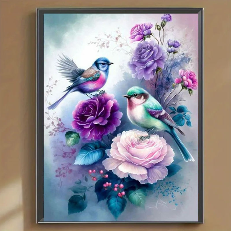 ชุดภาพเพชรลายดอกไม้และเสียงนก  - Art Craft Adult บทวิจารณ์และราคา