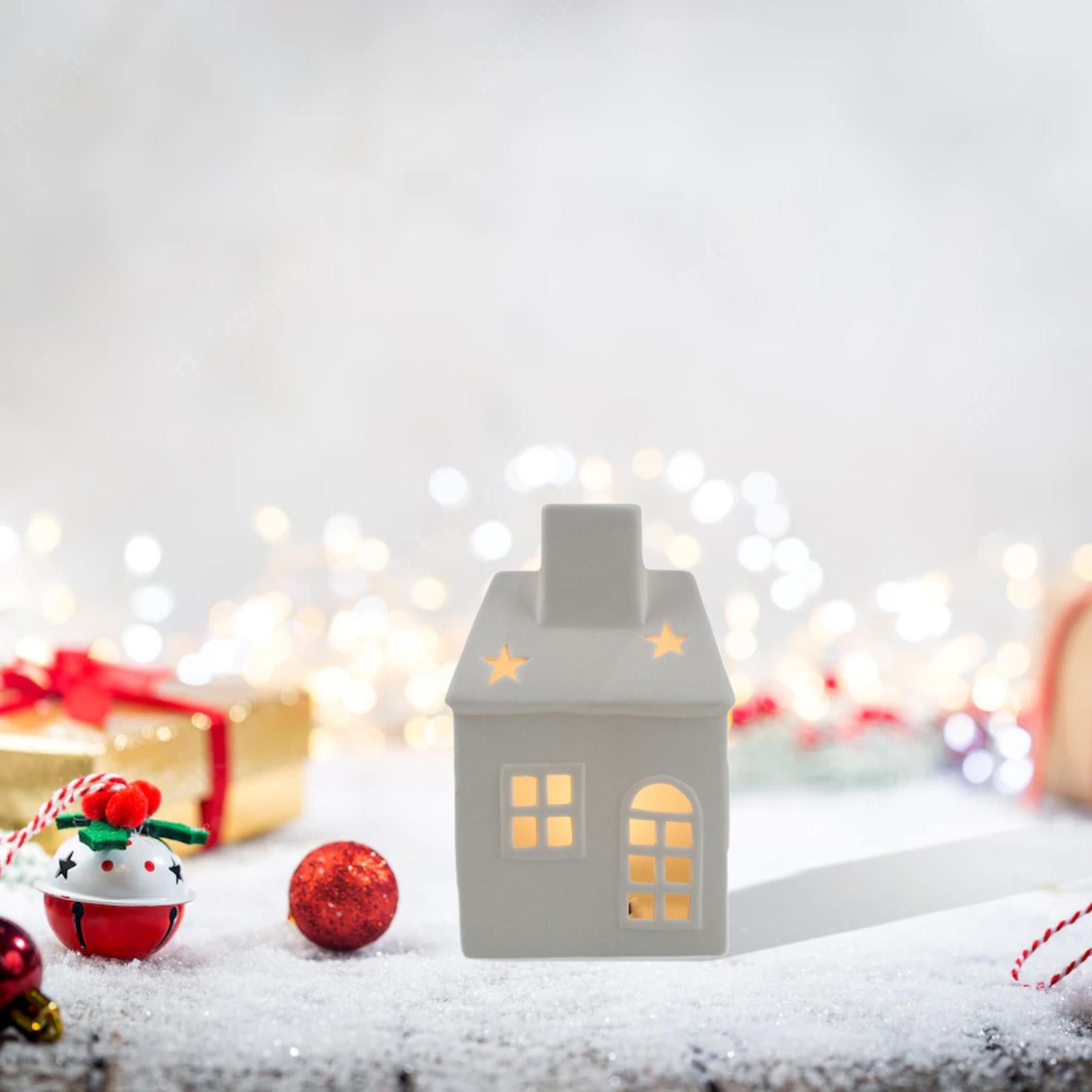 เซรามิค Xmas House ห้องนอนโต๊ะ - Art And Craft For Xmas บทวิจารณ์และราคา