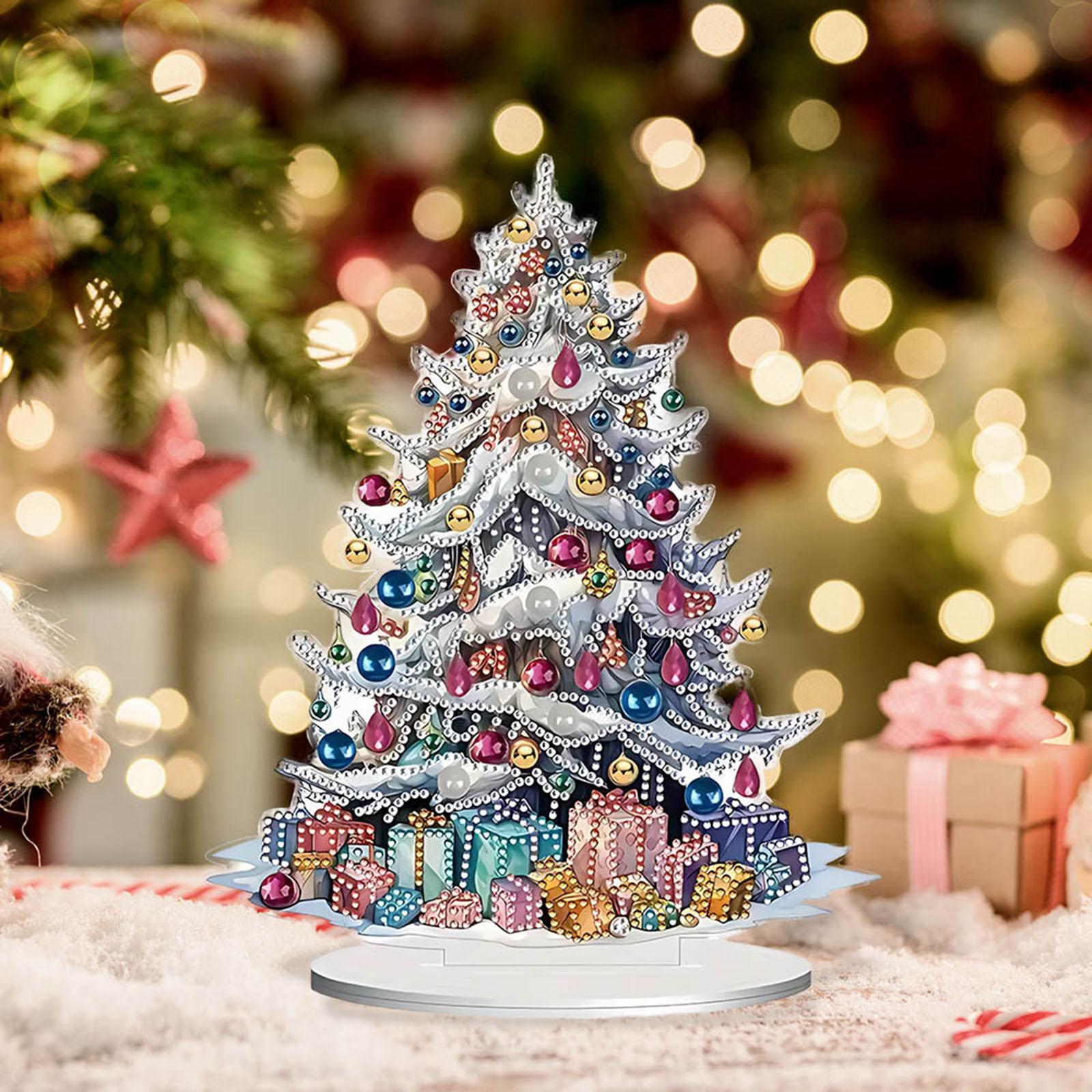 ต้นคริสต์มาสเดสก์ท็อปตกแต่ง Xm - Art And Craft For Xmas บทวิจารณ์และราคา