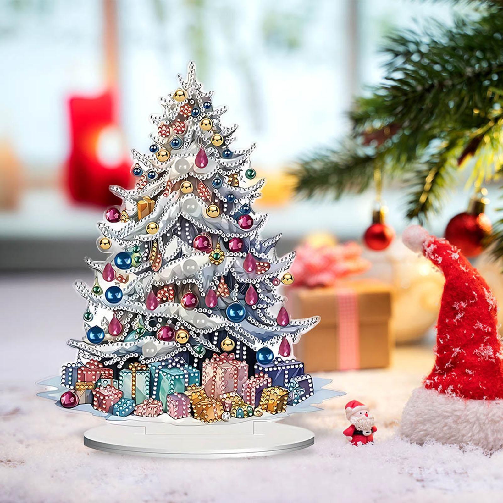 ต้นคริสต์มาสเดสก์ท็อปตกแต่ง Xm - Art And Craft For Xmas บทวิจารณ์และราคา