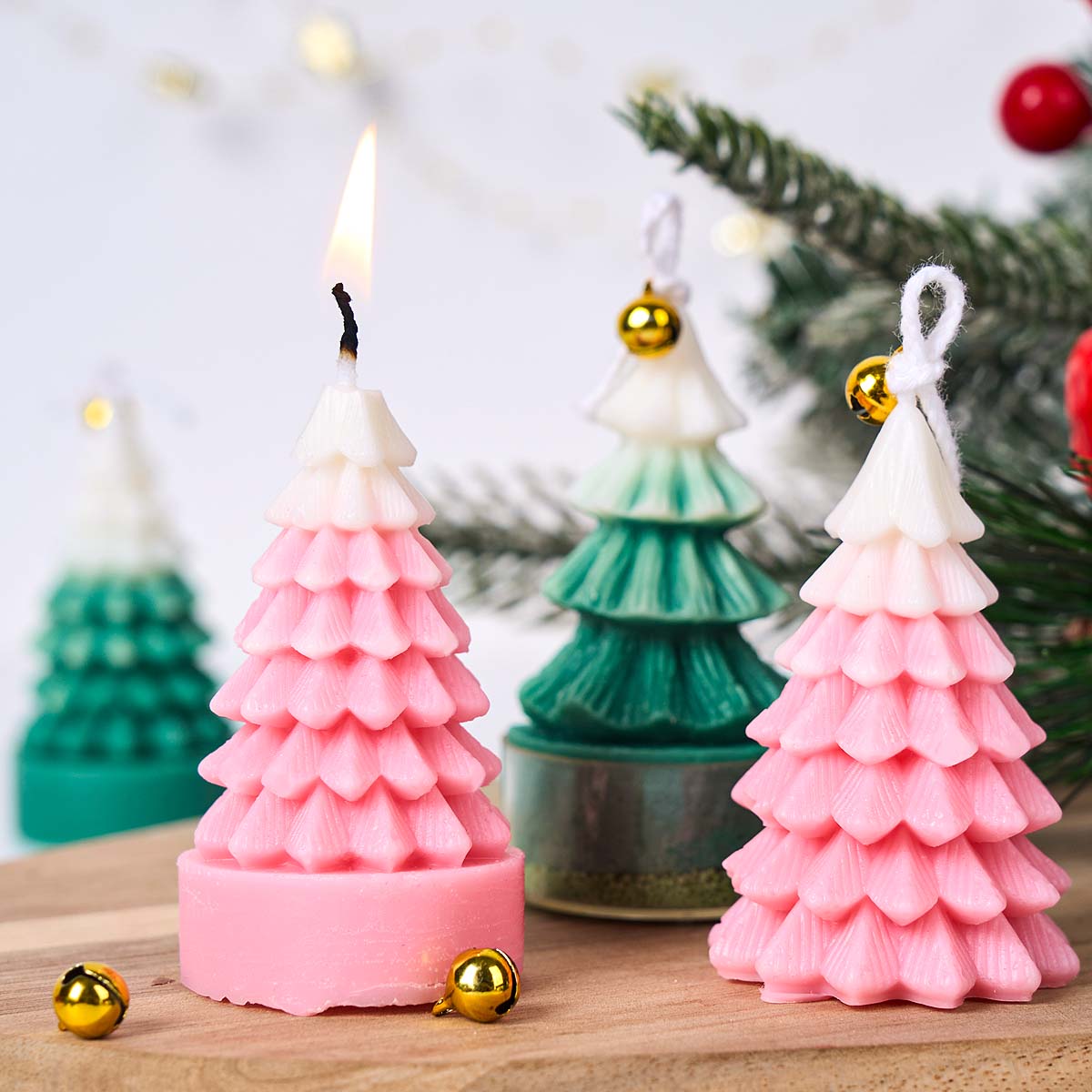 แม่พิมพ์ซิลิโคนต้นคริสต์มาส 3  - Art And Craft For Xmas บทวิจารณ์และราคา