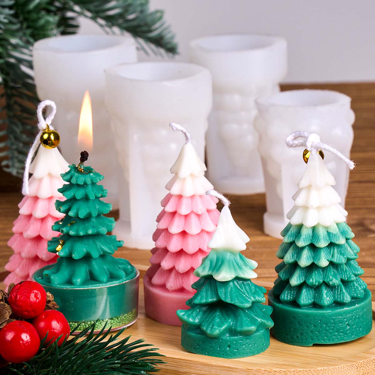 แม่พิมพ์ซิลิโคนต้นคริสต์มาส 3  - Art And Craft For Xmas บทวิจารณ์และราคา